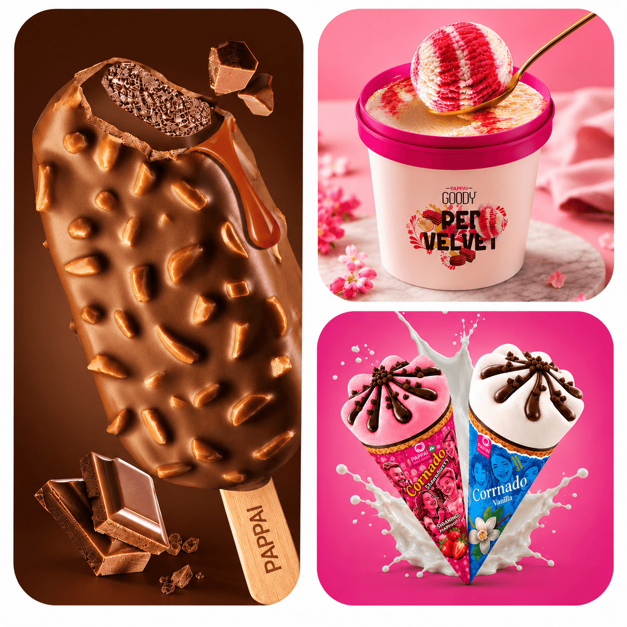 Pappai Ice Cream Selection